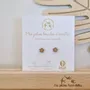 Boucles d'oreilles en bois - Etoiles - LES PETITES HIRONDELLES