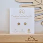 Boucles d'oreilles en bois - Fleurs - LES PETITES HIRONDELLES
