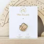 Pin's en bois - Abeille - LES PETITES HIRONDELLES