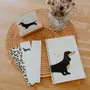 Stationery - A5 paper notebook - Spiral-bound and lined pages - Dachshund - LES PETITES HIRONDELLES