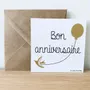 Papeterie bureau - Carte & enveloppe - Bon anniversaire - LES PETITES HIRONDELLES