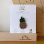 Pin's feutrine pailletée - Ananas - LES PETITES HIRONDELLES