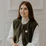Broche laiton doré - Tournesol - LES PETITES HIRONDELLES