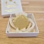 Broche laiton doré - Tournesol - LES PETITES HIRONDELLES