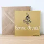 Papeterie bureau - Carte & enveloppe - Bonne année - Dorée - LES PETITES HIRONDELLES