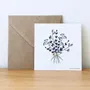 Papeterie bureau - Carte & enveloppe - Bouquet - LES PETITES HIRONDELLES