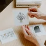 Papeterie bureau - Carte & enveloppe - Bouquet - LES PETITES HIRONDELLES