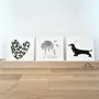 Papeterie bureau - Carte & enveloppe -Cœur Léopard - LES PETITES HIRONDELLES