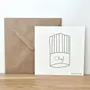 Papeterie bureau - Carte & enveloppe - Chef - LES PETITES HIRONDELLES