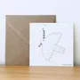 Stationery - Card & envelope - Dove Baptême Blanc - LES PETITES HIRONDELLES
