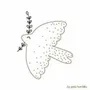 Stationery - Card & envelope - Dove Baptême Blanc - LES PETITES HIRONDELLES