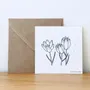 Papeterie bureau - Carte & enveloppe - Crocus - LES PETITES HIRONDELLES