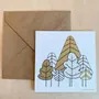 Papeterie bureau - Carte & enveloppe - Forêt - LES PETITES HIRONDELLES