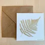 Papeterie bureau - Carte & enveloppe - Fougère - LES PETITES HIRONDELLES