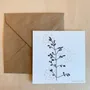 Papeterie bureau - Carte & enveloppe - Graminées - LES PETITES HIRONDELLES