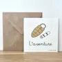 Papeterie bureau - Carte & enveloppe - L'aventure - LES PETITES HIRONDELLES