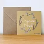 Papeterie bureau - Carte & enveloppe - Joyeux Noël Doré - LES PETITES HIRONDELLES