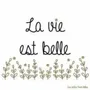 Papeterie bureau - Carte & enveloppe - La vie est belle - LES PETITES HIRONDELLES