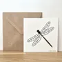Stationery - Card & envelope - Dragonfly - LES PETITES HIRONDELLES