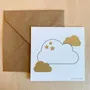 Papeterie bureau - Carte & enveloppe - Nuage étoilé - LES PETITES HIRONDELLES