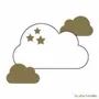 Papeterie bureau - Carte & enveloppe - Nuage étoilé - LES PETITES HIRONDELLES