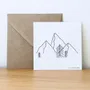 Papeterie bureau - Carte & enveloppe - Montagnes - LES PETITES HIRONDELLES
