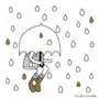 Papeterie bureau - Carte & enveloppe - Sous la pluie - LES PETITES HIRONDELLES