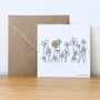 Papeterie bureau - Carte & enveloppe - Trèfles porte bonheur - LES PETITES HIRONDELLES
