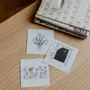 Papeterie bureau - Carte & enveloppe - Trèfles porte bonheur - LES PETITES HIRONDELLES