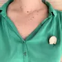 Broche en bois - Citron - LES PETITES HIRONDELLES