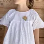 Broche en bois - Feuille - LES PETITES HIRONDELLES
