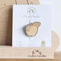 Broche en bois - Pomme - LES PETITES HIRONDELLES