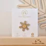 Wooden pin's - Snowflake - LES PETITES HIRONDELLES