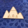 Wooden pin's - Mountains - LES PETITES HIRONDELLES