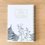 Papeterie bureau - Carnet en papier A5 - Spirales et lignes - Botanique - LES PETITES HIRONDELLES