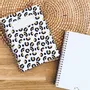 Papeterie bureau - Carnet en papier A5 - Spirales et lignes - Léopard - LES PETITES HIRONDELLES