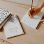Papeterie bureau - Carnet en papier A5 - Spirales et lignes - La vie est belle - LES PETITES HIRONDELLES