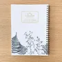Papeterie bureau - Carnet en papier A5 - Spirales et lignes - La vie est belle - LES PETITES HIRONDELLES