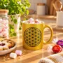 Cadeaux - Mug Fleur de Vie doré pailleté - MANDALASHOP