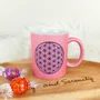 Cadeaux - Mug Fleur de Vie rose pailleté - MANDALASHOP
