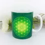 Cadeaux - Mug Fleur de Vie verte - MANDALASHOP