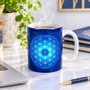 Cadeaux - Mug Fleur de Vie bleue - MANDALASHOP