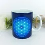 Cadeaux - Mug Fleur de Vie bleue - MANDALASHOP