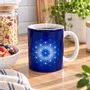 Cadeaux - Mug Fleur de Vie indigo - MANDALASHOP