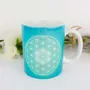 Cadeaux - Mug Fleur de Vie turquoise - MANDALASHOP