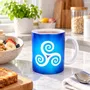 Cadeaux - Mug Triskel bleu - MANDALASHOP