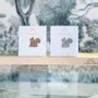 Brooches - Glitter felt pin's - Squirrel - Silver - LES PETITES HIRONDELLES