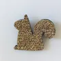 Brooches - Glitter felt pin's - Squirrel - Silver - LES PETITES HIRONDELLES