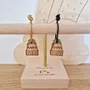 Cadeaux - porte-cles-en-bois-bonnet - LES PETITES HIRONDELLES