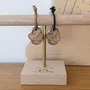 Cadeaux - Porte-clés en bois - Cœur Papi - LES PETITES HIRONDELLES